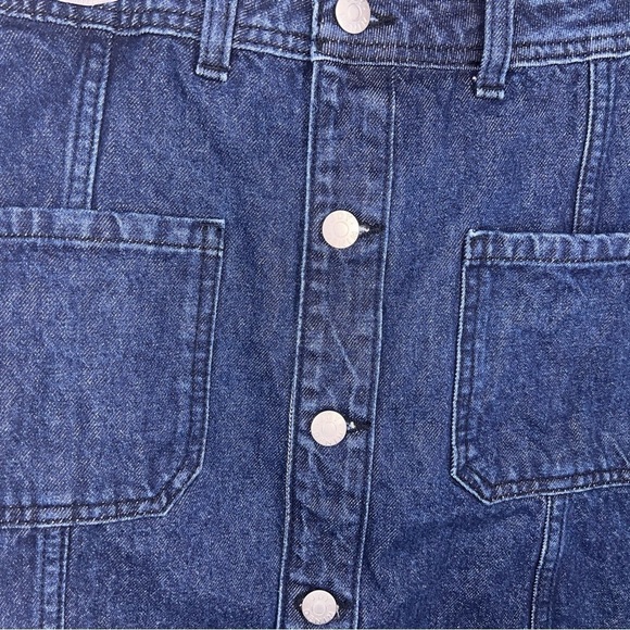 32 WAIST JDY DENIM SKIRT DARK BLUE CLASSIC Y2K STYLE - Picture 4 of 10